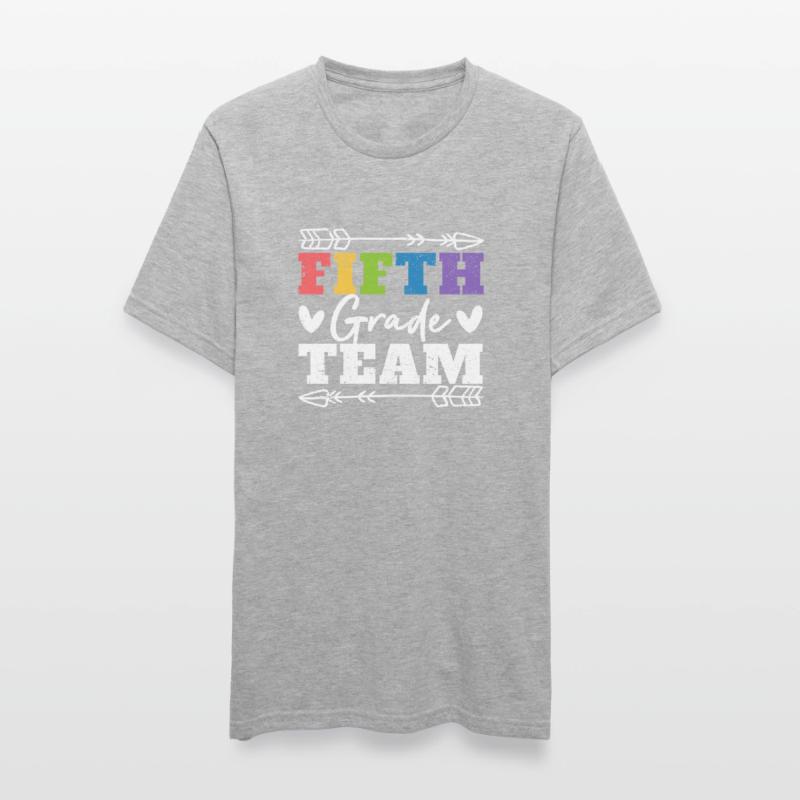 5th Class Team Figth Class Teacher Student Back Unisex Polycotton T-Shirt
