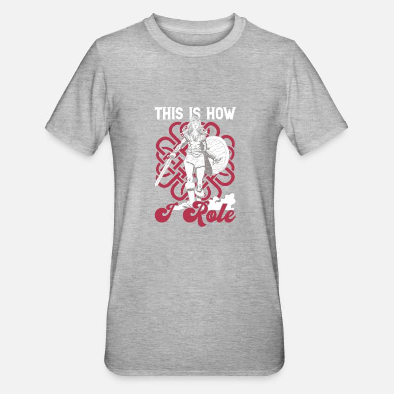 Rpg-rollenspiele Und Larper - T-shirt polycoton Unisexe - gris chiné
