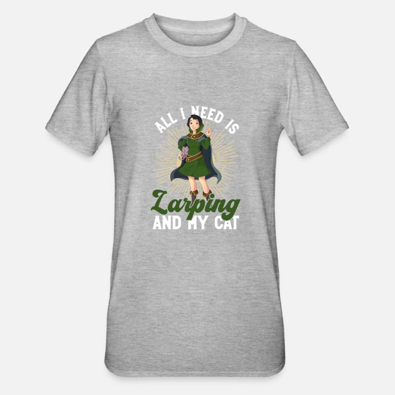 Larping Und Rollenspiele - T-shirt polycoton Unisexe - gris chiné