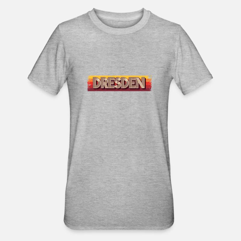 Dresdnerin Dresdner Dresde - T-shirt polycoton Unisexe - gris chiné
