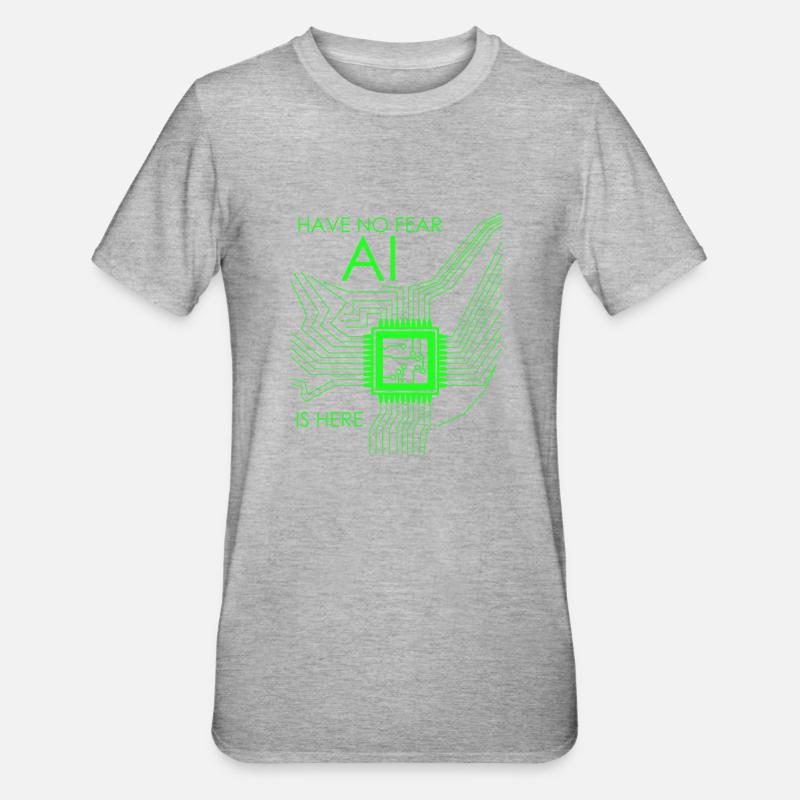 Artifical Intelligence Programmer - Unisex Polycotton T-Shirt - heather grey