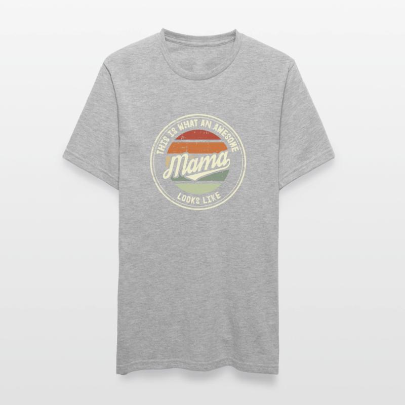 Bester Mama Muttertag Mutter Mom Retro Geschenk Unisex Polycotton T-Shirt