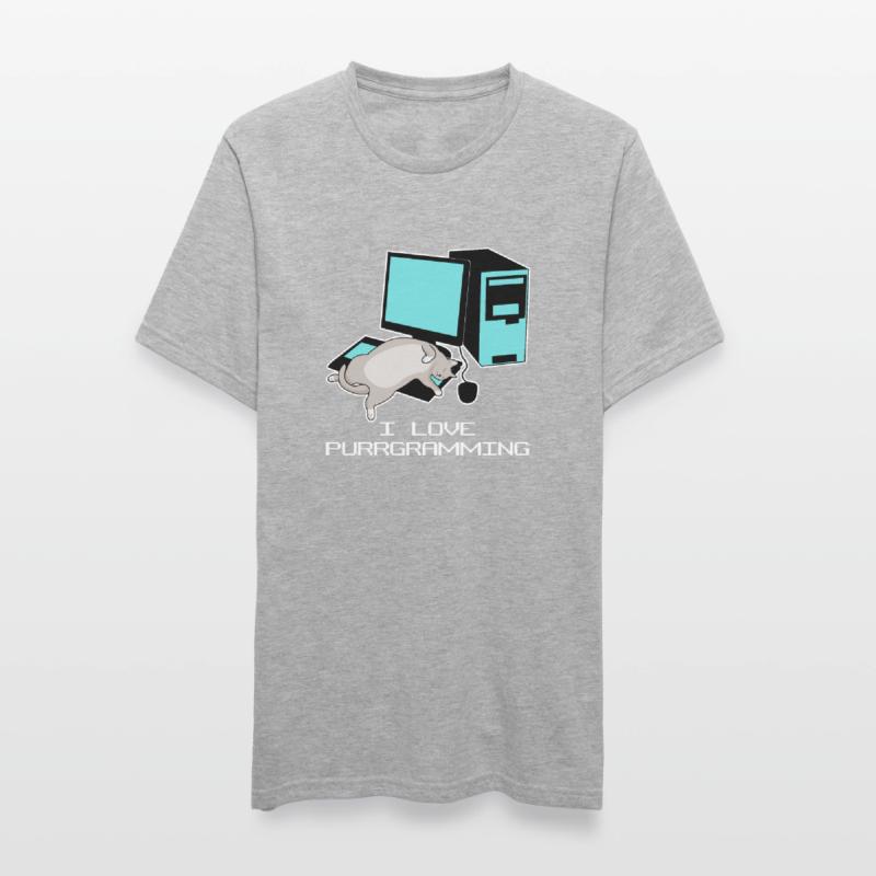 Programmierer Admin Computer Katze Unisex Polycotton T-Shirt