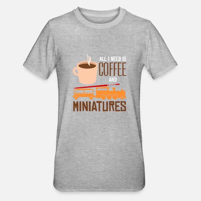 Model making railway model builder - Unisex Polycotton T-Shirt - heather grey