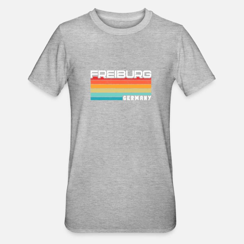 Freiburgerin Freiburger Freiburg - T-shirt polycoton Unisexe - gris chiné