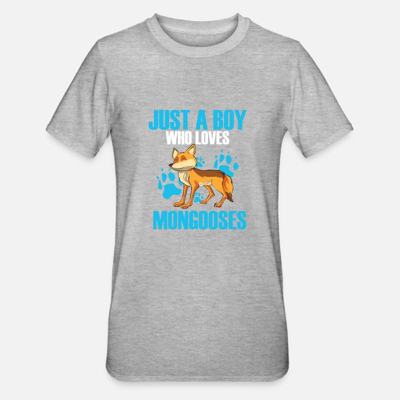 Mangusten Manguste - Unisex Polycotton T-Shirt - Grau meliert