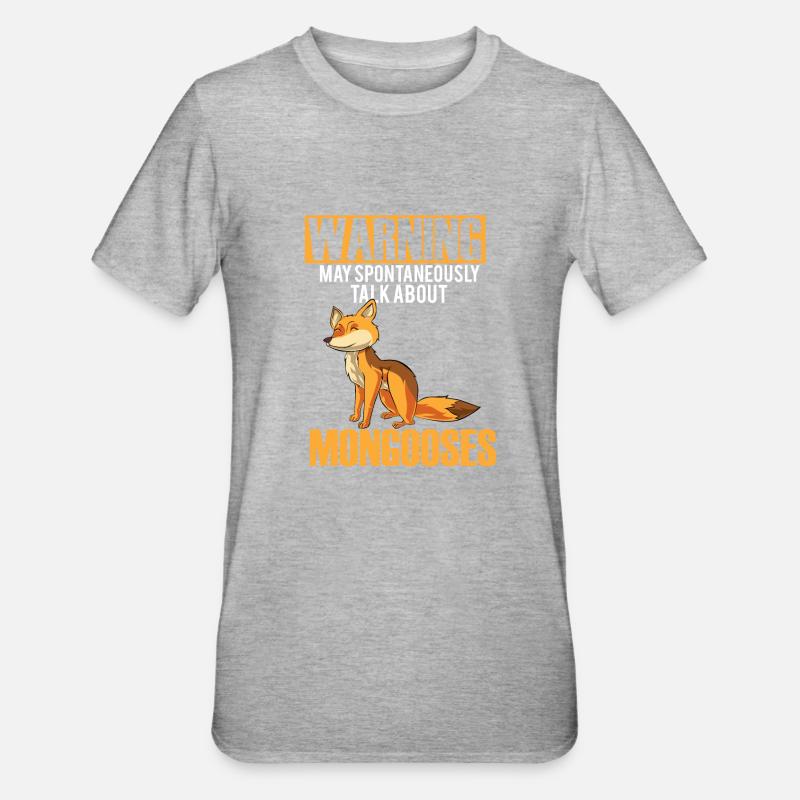 Mangusten Manguste - Unisex Polycotton T-Shirt - Grau meliert