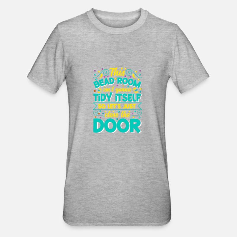 Dessins de perles pour perles - T-shirt polycoton Unisexe - gris chiné