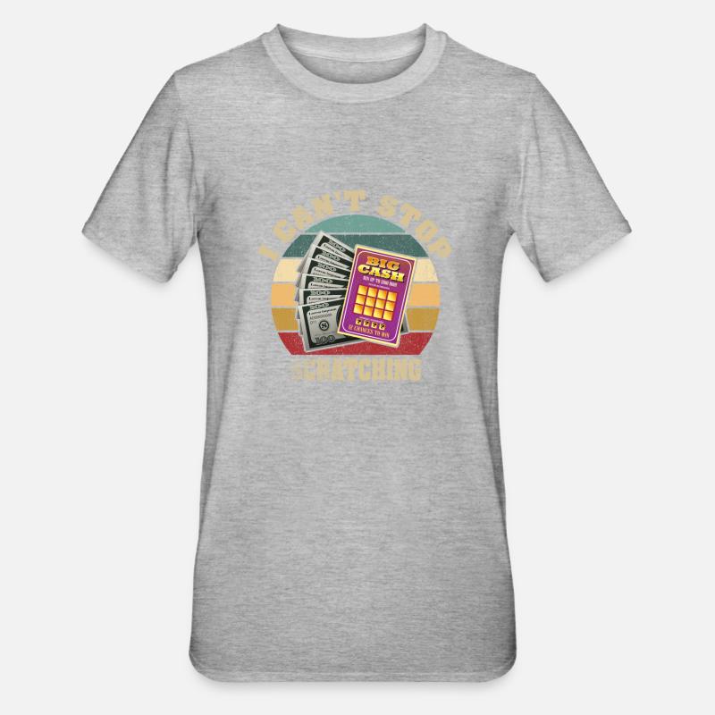 I Can't Stop Scratching - Unisex Polycotton T-Shirt - heather grey