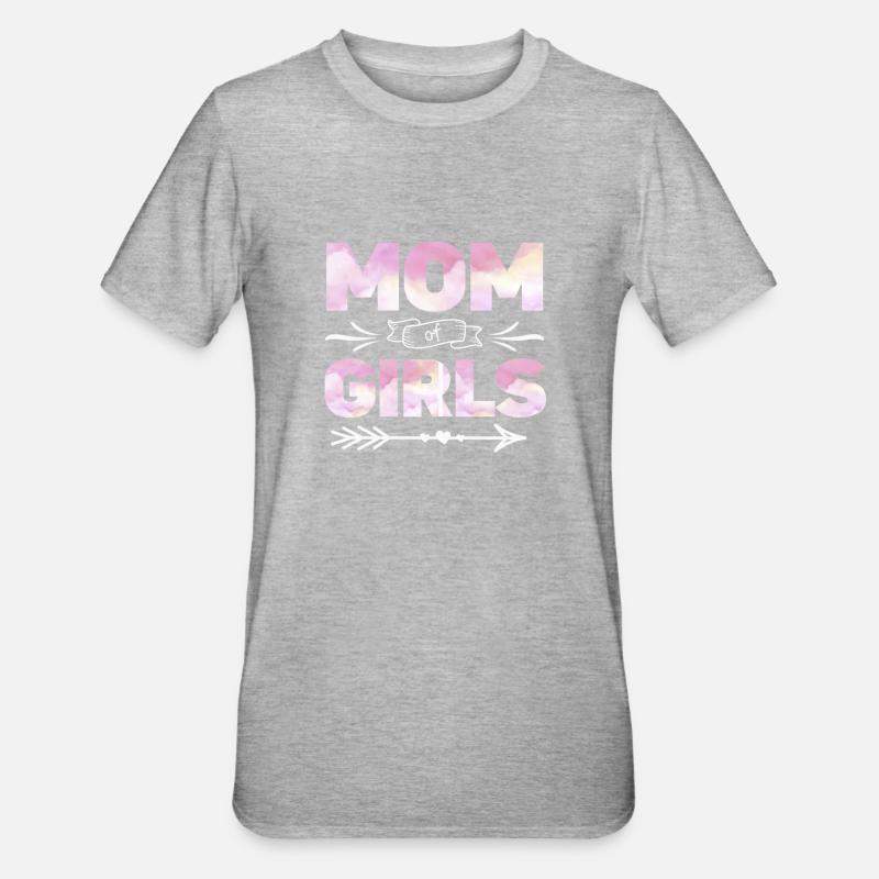 Mère de filles - T-shirt polycoton Unisexe - gris chiné