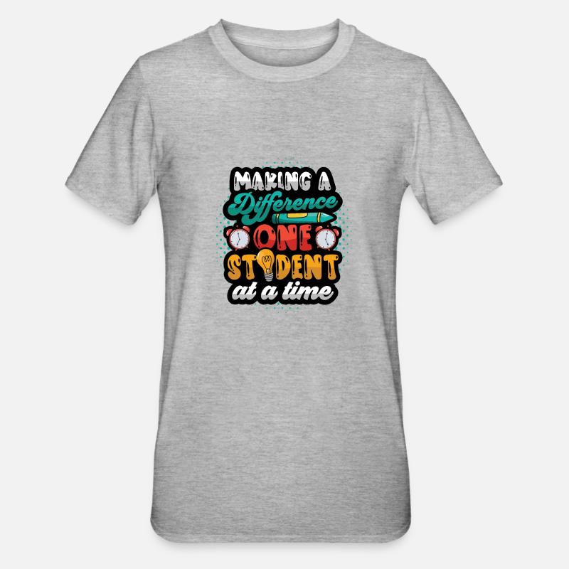 Faire la différence - T-shirt polycoton Unisexe - gris chiné