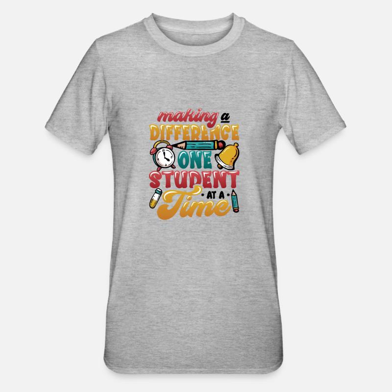 Faire la différence - T-shirt polycoton Unisexe - gris chiné