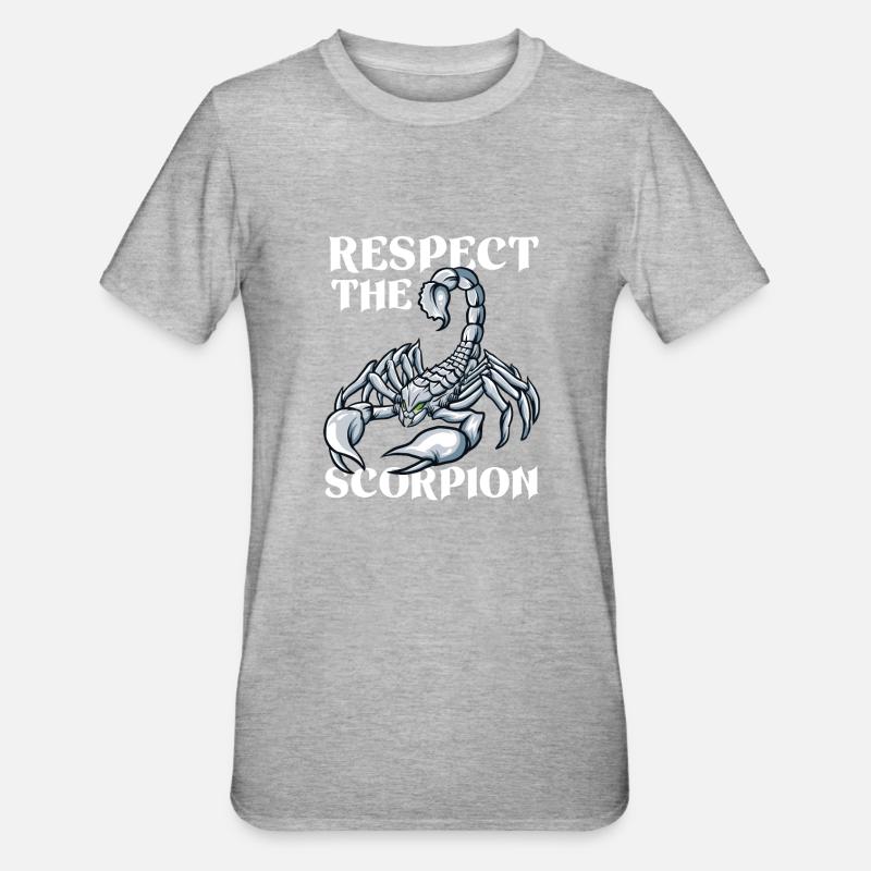Scorpion - T-shirt polycoton Unisexe - gris chiné