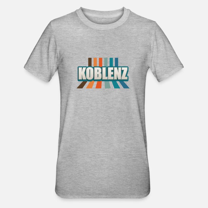 Coblenzerin Coblence Coblence - T-shirt polycoton Unisexe - gris chiné