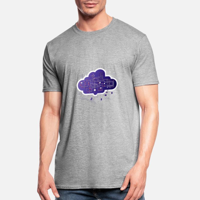 Cloud Computing Computer Electronics Circuit T-shirt polycoton Unisexe