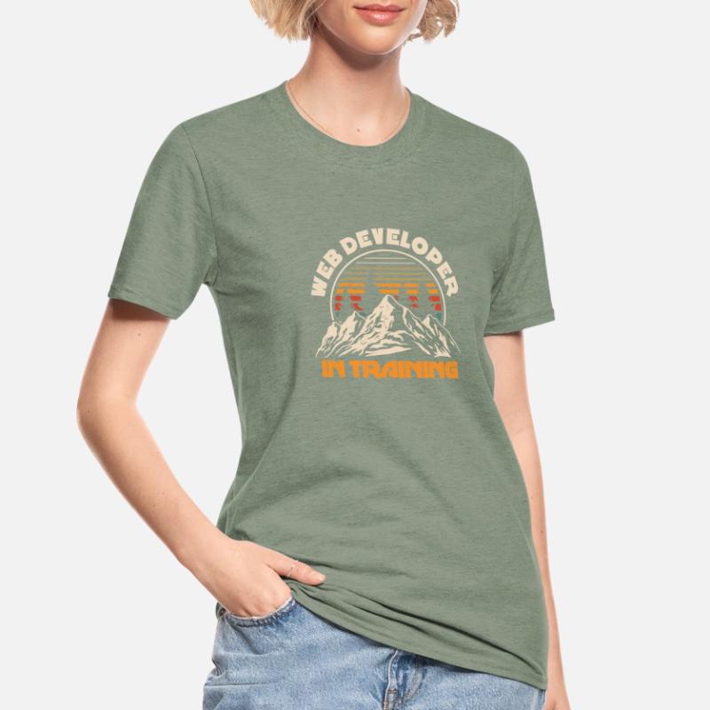 Web Developer Web Developer Mountains Unisex Polycotton T-Shirt
