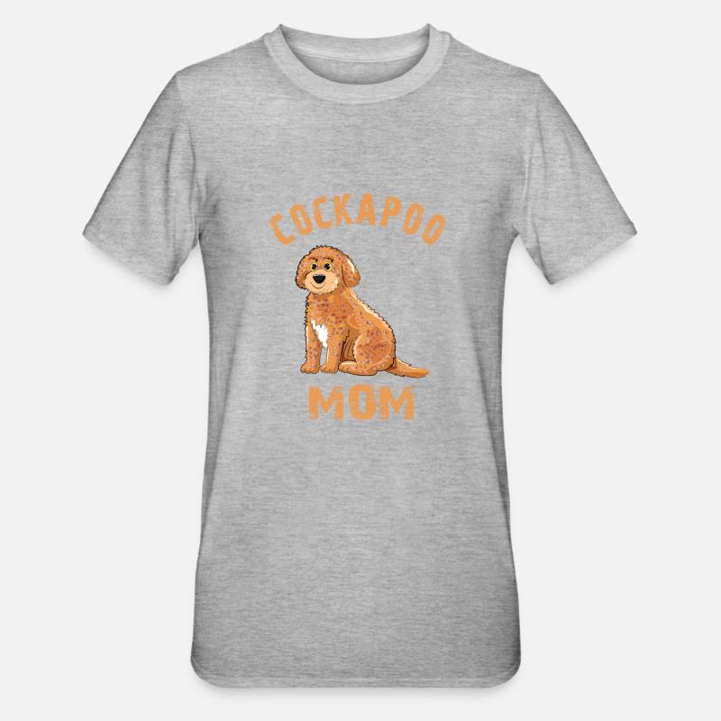 Cockapoo Mom - Unisex Polycotton T-Shirt - heather grey
