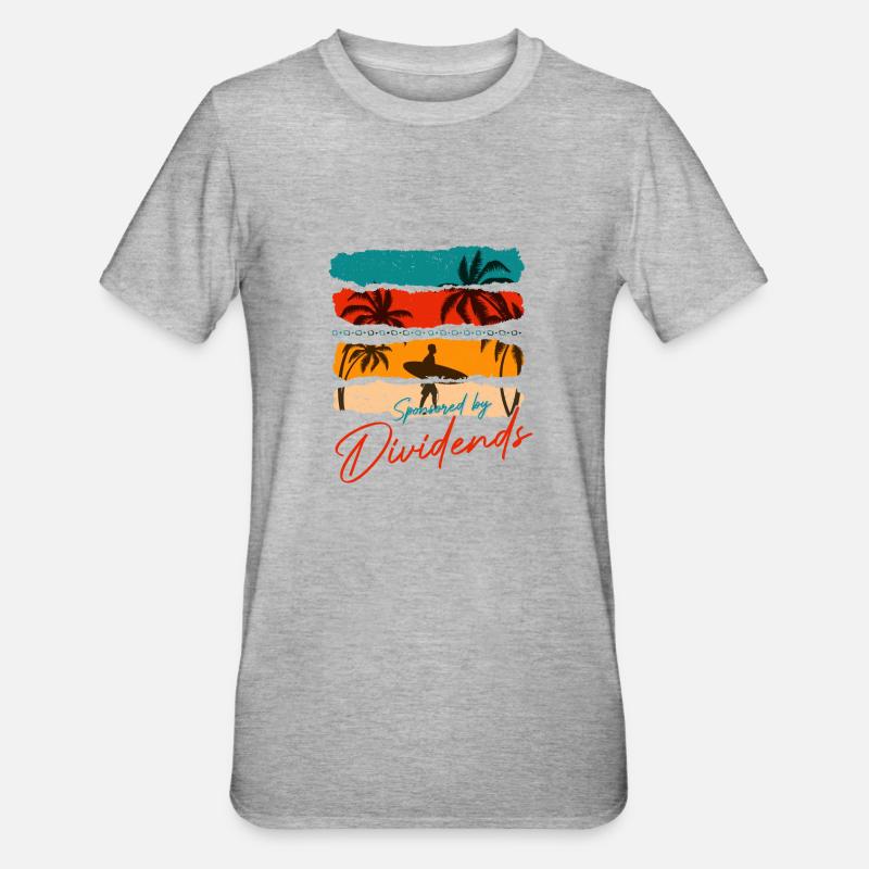 Commandité par dividendes - T-shirt polycoton Unisexe - gris chiné