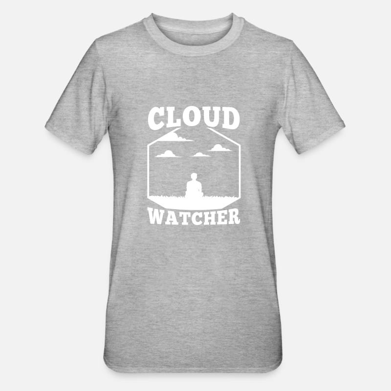 Cloud Watcher - T-shirt polycoton Unisexe - gris chiné
