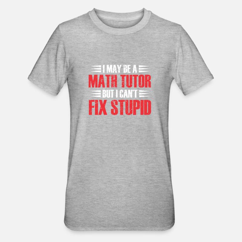 Tutor Gift Tutor - Unisex Polycotton T-Shirt - heather grey