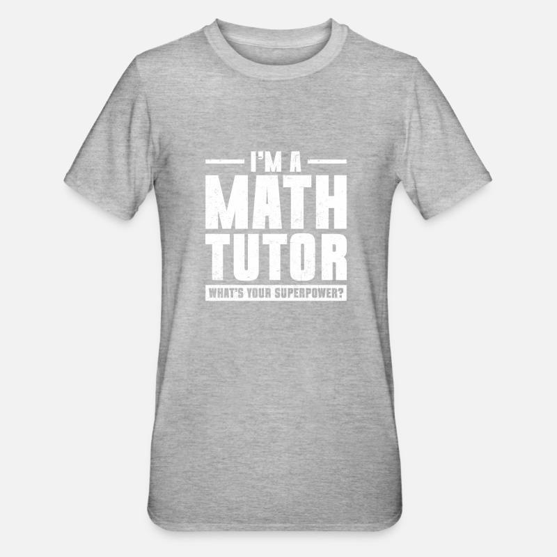 Tutor Geschenk Tutor - Unisex Polycotton T-Shirt - Grau meliert