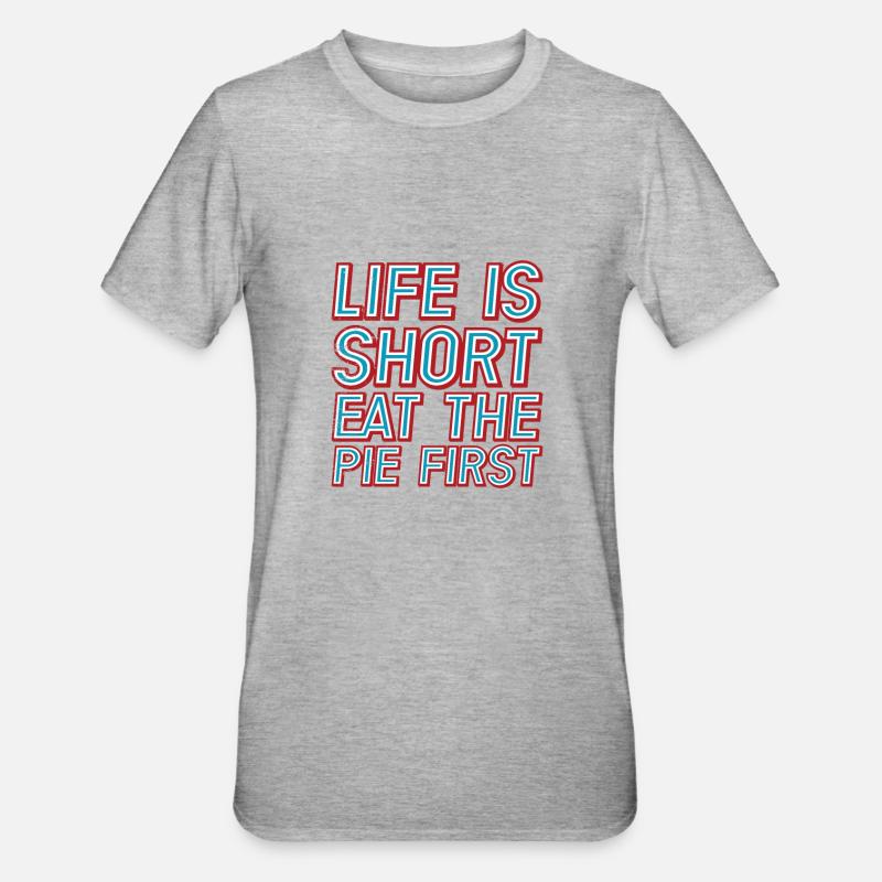 Diner Bar Kellnerin Kellner - Unisex Polycotton T-Shirt - Grau meliert