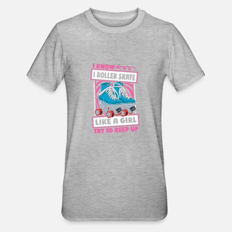 Roller Roller Roller - T-shirt polycoton Unisexe - gris chiné