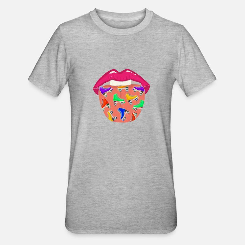 Roller Skates Roller Skating Cool - T-shirt polycoton Unisexe - gris chiné