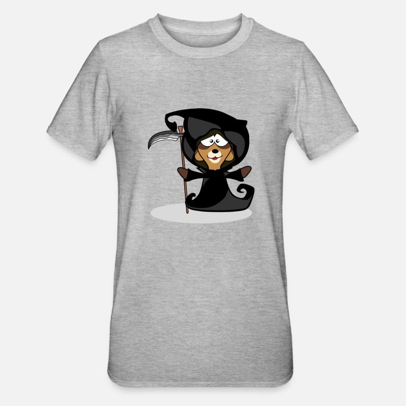 Faucheuse de suricates - T-shirt polycoton Unisexe - gris chiné