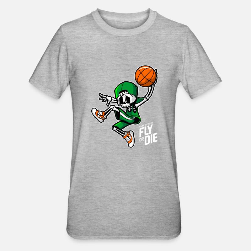 Os de panier - T-shirt polycoton Unisexe - gris chiné