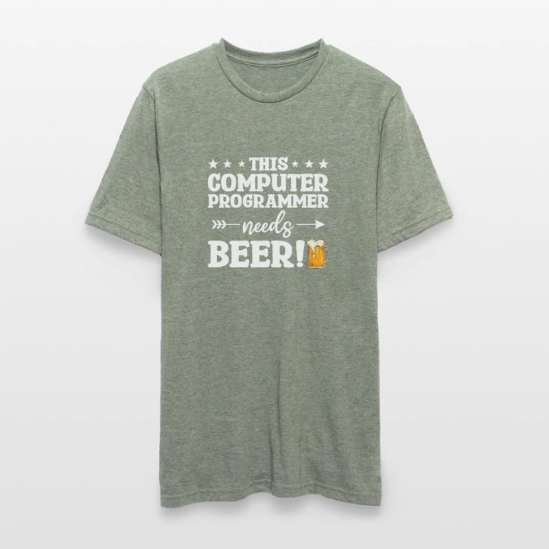 Dieser Computerprogrammierer braucht Bierprogrammierung Unisex Polycotton T-Shirt