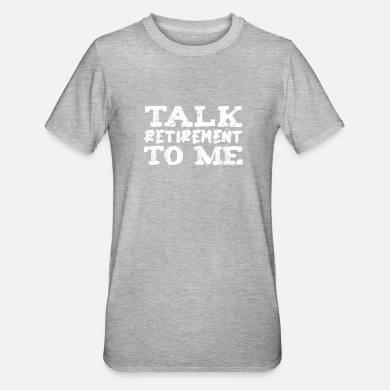 Rentner Rente - Unisex Polycotton T-Shirt - Grau meliert