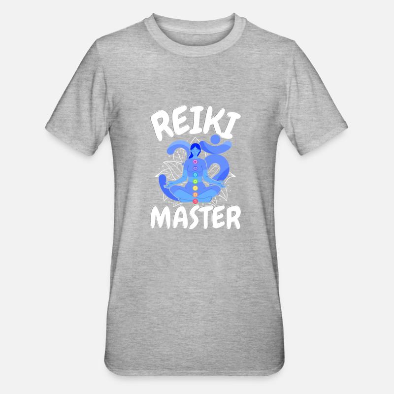 Reiki Master Gift Idea - Unisex Polycotton T-Shirt - heather grey