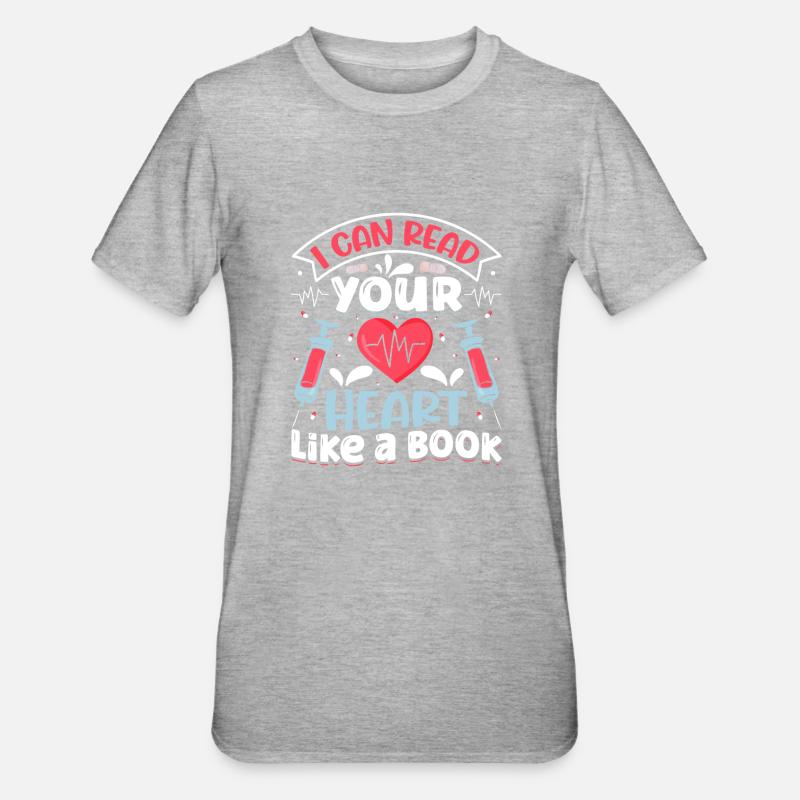 Nursing Assistant Design - Unisex Polycotton T-Shirt - heather grey