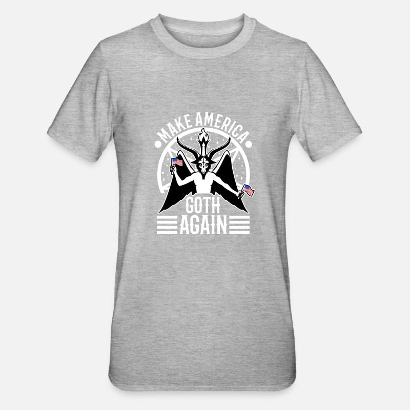 Make america goth again - Unisex Polycotton T-Shirt - heather grey