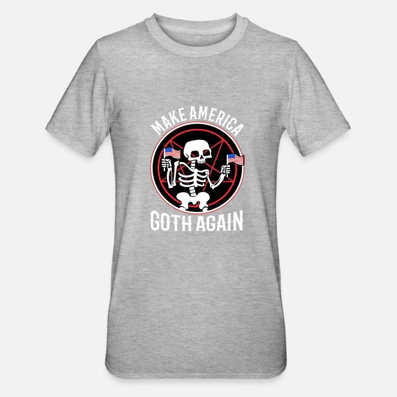 Make america goth again - Unisex Polycotton T-Shirt - heather grey