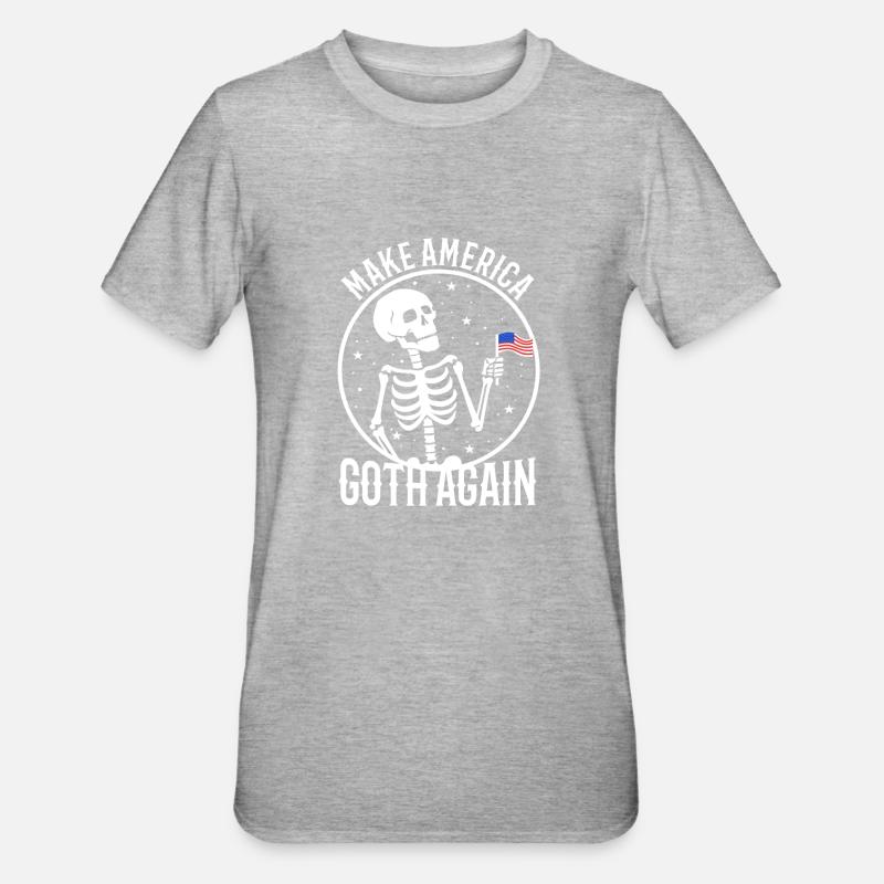 Make america goth again - Unisex Polycotton T-Shirt - heather grey