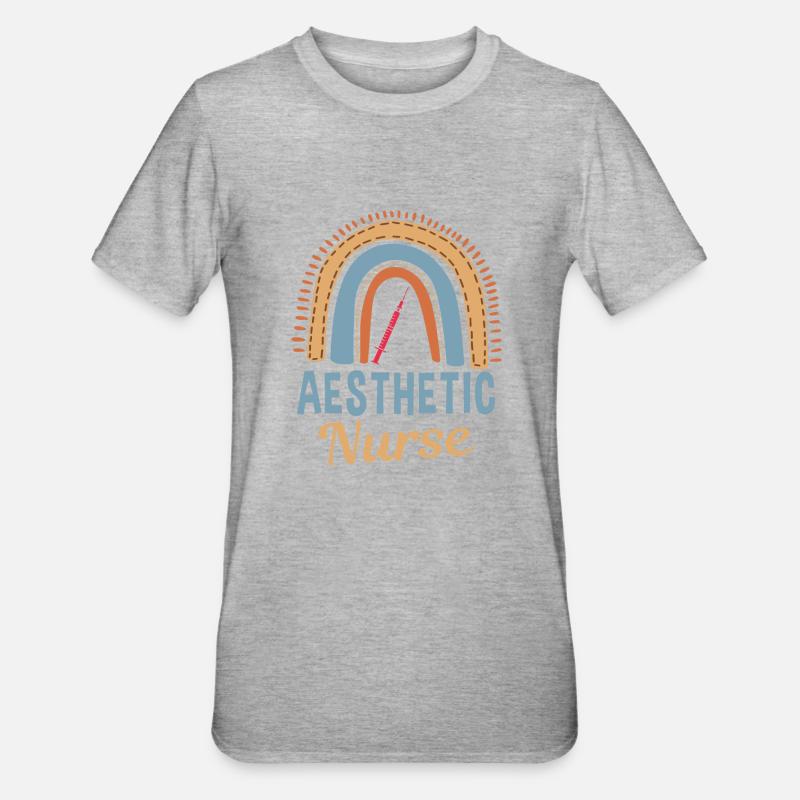 Infirmière esthétique Rainbow - T-shirt polycoton Unisexe - gris chiné