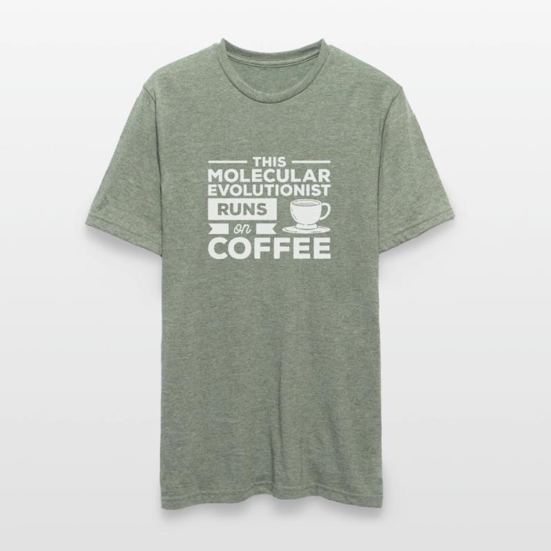 This Molecular Evolutionist Runs On Coffee Unisex Polycotton T-Shirt