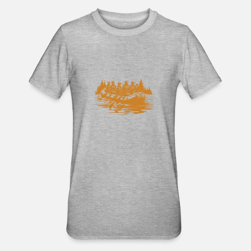 Rafting - T-shirt polycoton Unisexe - gris chiné