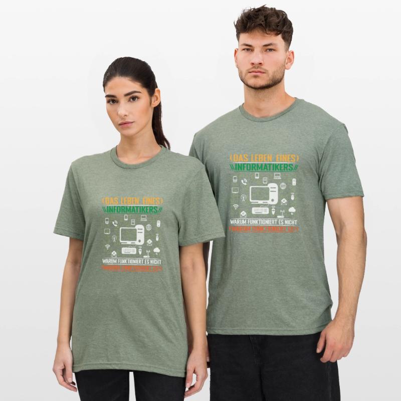 Informatiker Admin Programmierer Programm Unisex Polycotton T-Shirt