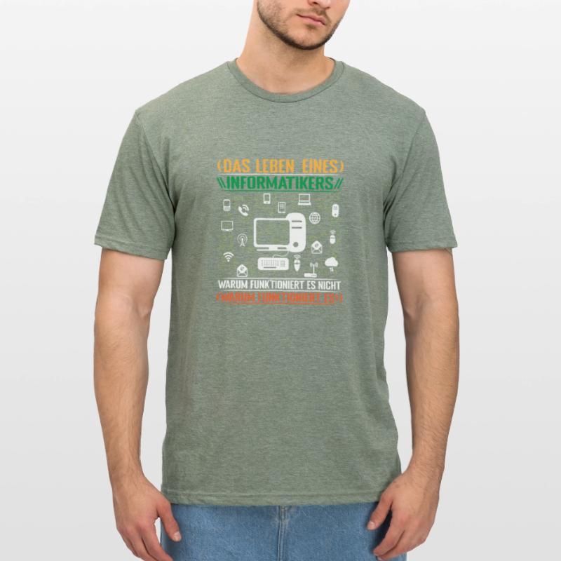 Informatiker Admin Programmierer Programm Unisex Polycotton T-Shirt