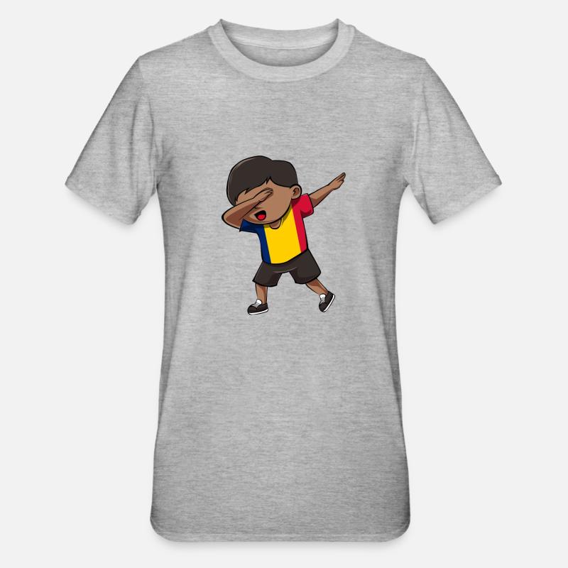 Tchad - T-shirt polycoton Unisexe - gris chiné