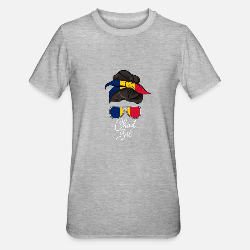 Tchad - T-shirt polycoton Unisexe - gris chiné
