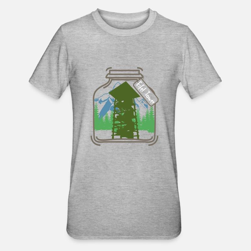 Tour d’observation de l’Eifel Eifel - T-shirt polycoton Unisexe - gris chiné