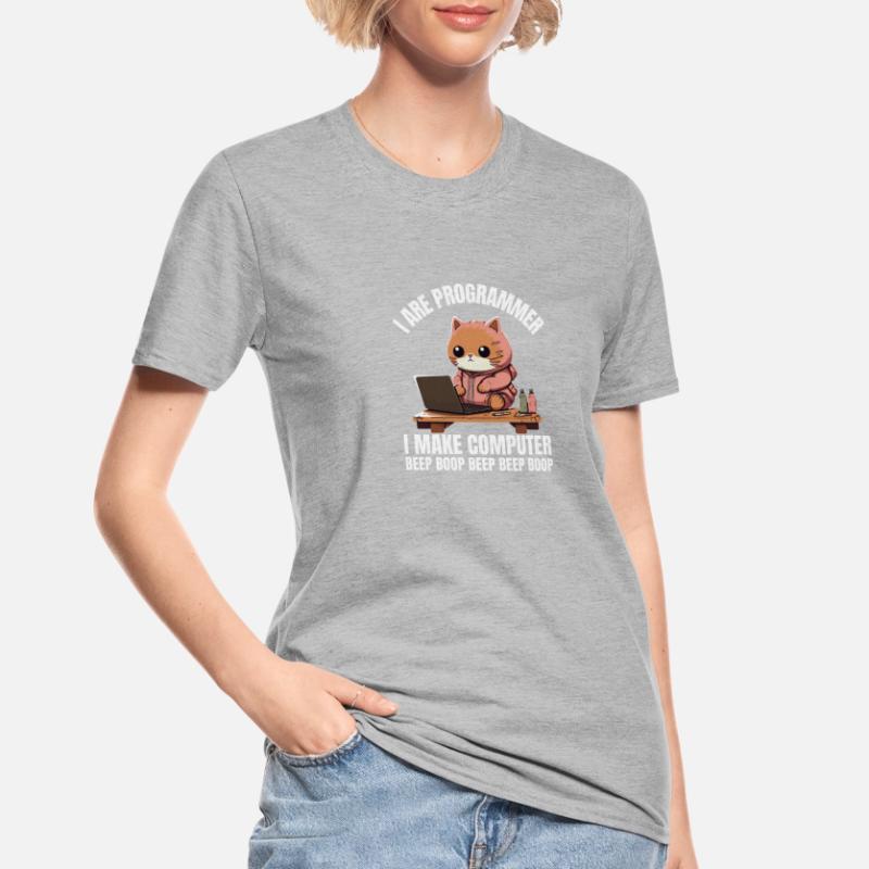 Ich bin Programmierer. Ich mache Computer Beep Unisex Polycotton T-Shirt