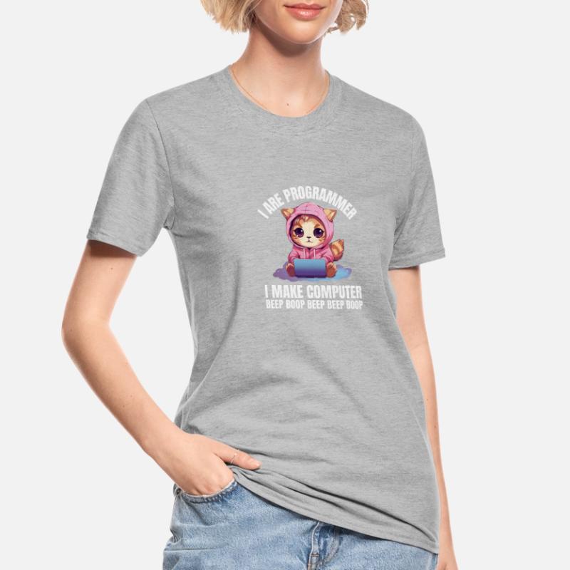 Ich bin Programmierer. Ich mache Computer Beep Unisex Polycotton T-Shirt
