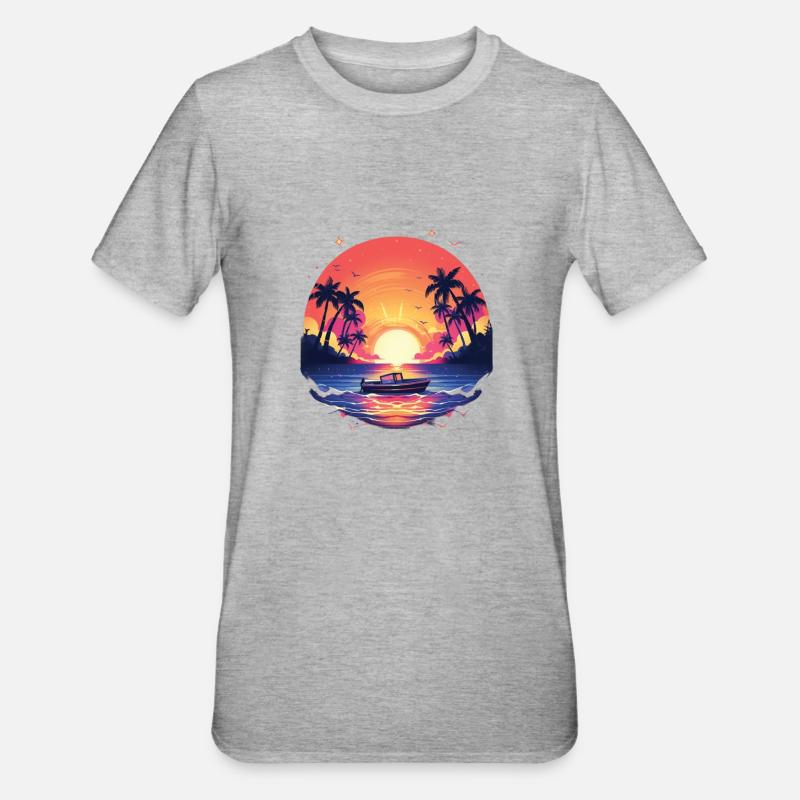 Boot - Unisex Polycotton T-Shirt - Grau meliert