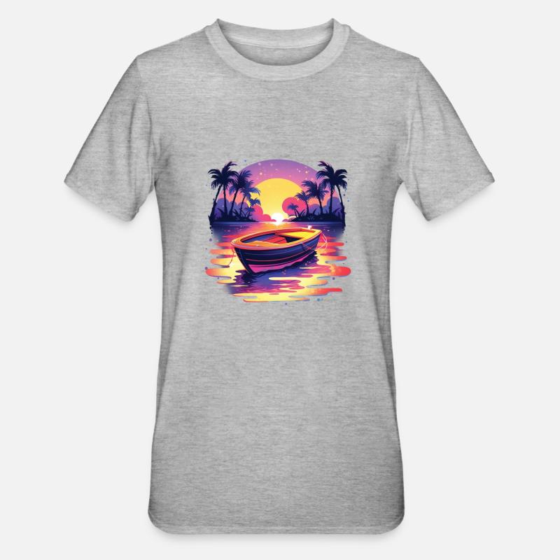 Boot - Unisex Polycotton T-Shirt - Grau meliert