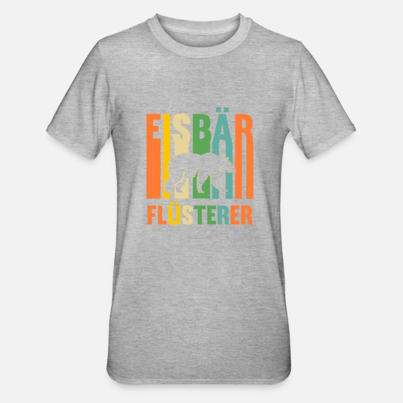 Eisbär Eisbären - Unisex Polycotton T-Shirt - Grau meliert